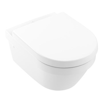 Villeroy & Boch 4694HR01 - Seinale paigaldatav WC koos SoftClose-istmega ARCHITECTURA, keraamika/valge