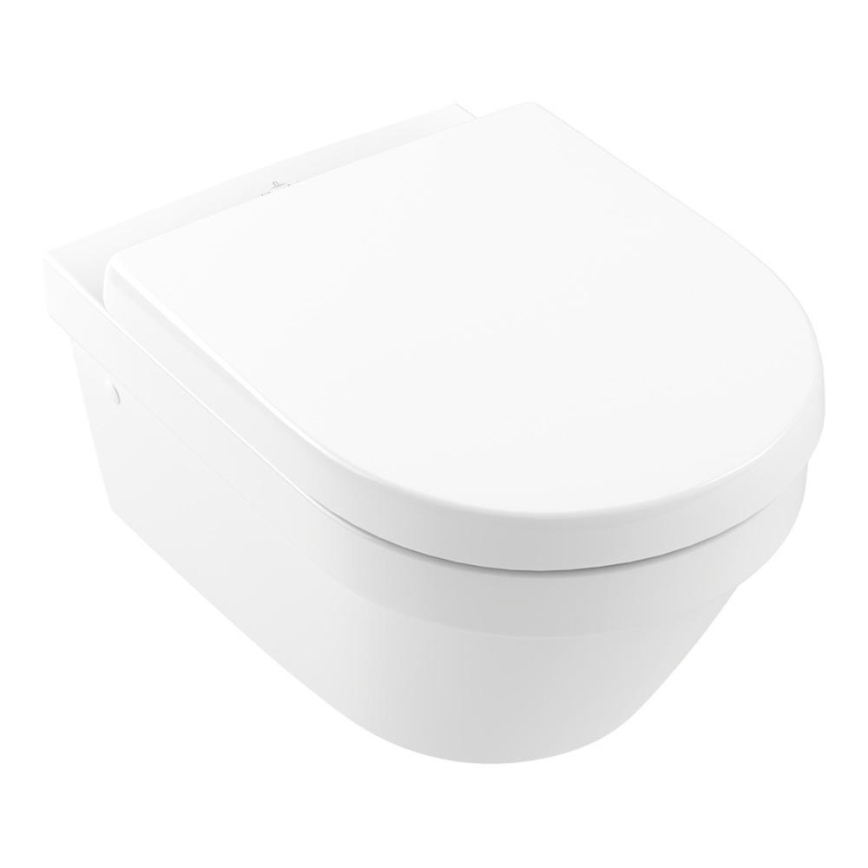 Villeroy & Boch 4694HR01 - Seinale paigaldatav WC koos SoftClose-istmega ARCHITECTURA, keraamika/valge