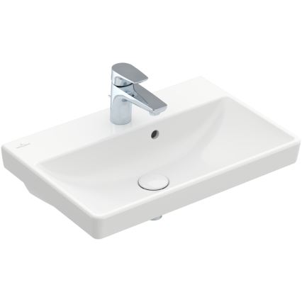 Villeroy & Boch 4A005501 - Seinale paigaldatav valamu AVENTO 55x37 cm keraamika/valge