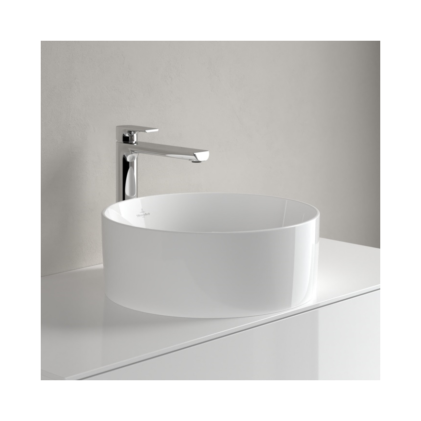 Villeroy & Boch 4A184001 - Lauapealne valamu COLLARO Ø 40 cm keraamika/valge
