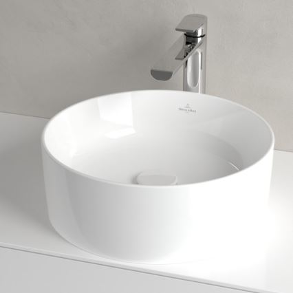 Villeroy & Boch 4A184001 - Lauapealne valamu COLLARO Ø 40 cm keraamika/valge
