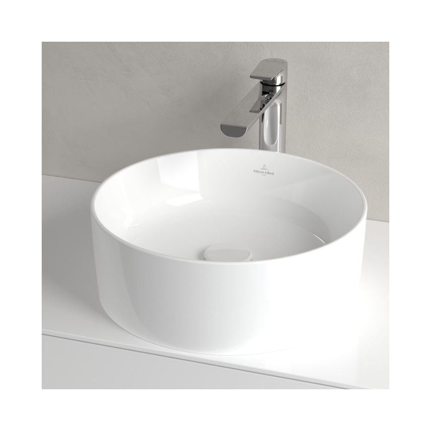 Villeroy & Boch 4A184001 - Lauapealne valamu COLLARO Ø 40 cm keraamika/valge