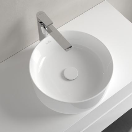 Villeroy & Boch 4A184001 - Lauapealne valamu COLLARO Ø 40 cm keraamika/valge