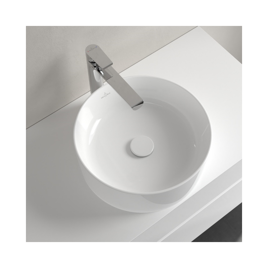 Villeroy & Boch 4A184001 - Lauapealne valamu COLLARO Ø 40 cm keraamika/valge