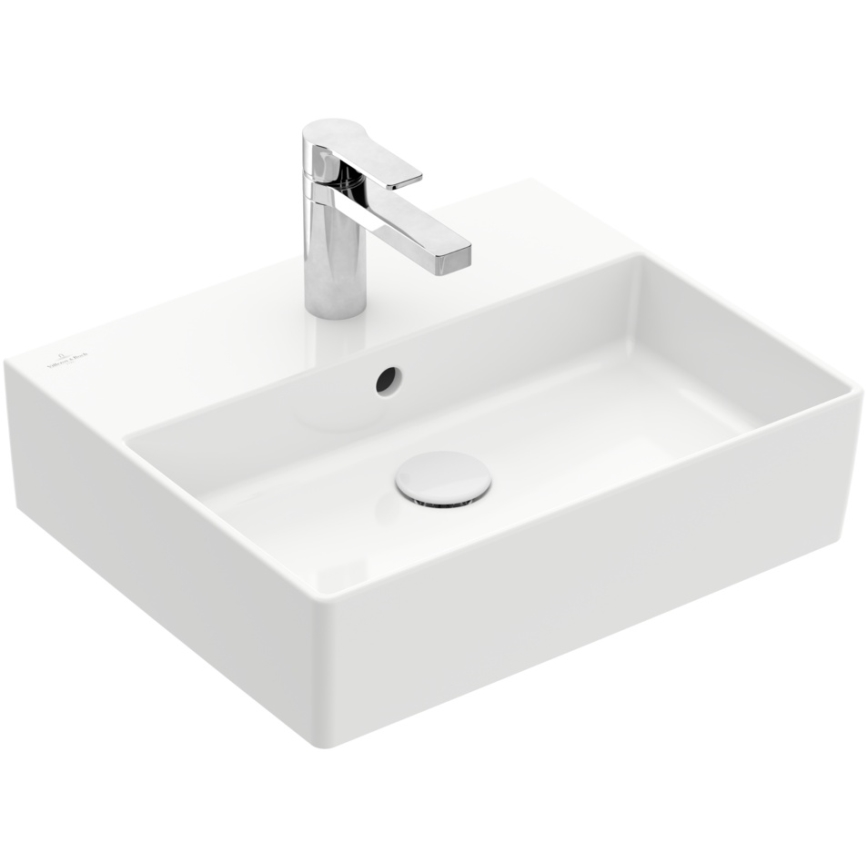 Villeroy & Boch 4A225G01 - MEMENTO 50 x 42 cm, seinale kinnitatav või lauapinnale paigaldatav valamu, keraamika/valge