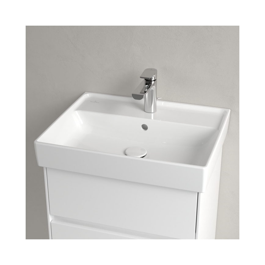 Villeroy & Boch 4A335501 - Seinale paigaldatav valamu COLLARO 55x44 cm keraamiline/valge