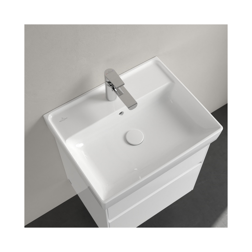 Villeroy & Boch 4A335501 - Seinale paigaldatav valamu COLLARO 55x44 cm keraamiline/valge