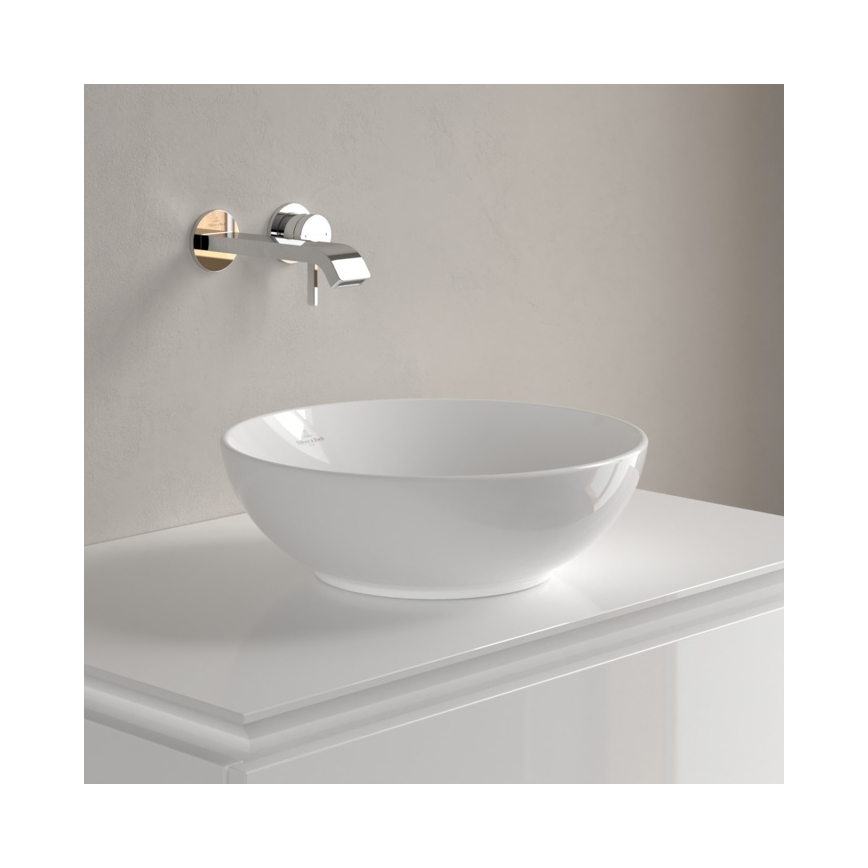 Villeroy & Boch 4A450001 - Lauale asetatav valamu LOOP&FRIENDS Ø 38 cm keraamika/valge