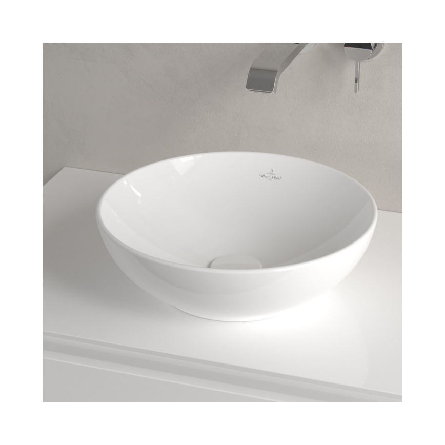Villeroy & Boch 4A450001 - Lauale asetatav valamu LOOP&FRIENDS Ø 38 cm keraamika/valge