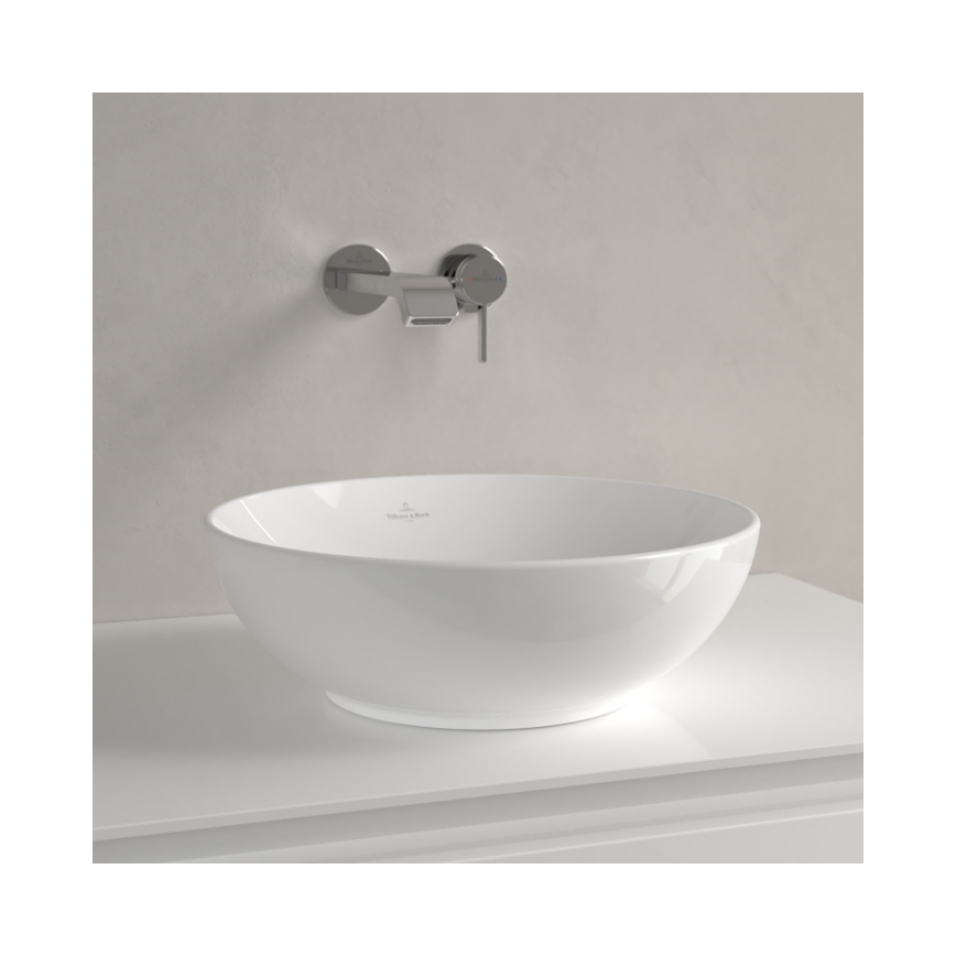 Villeroy & Boch 4A450001 - Lauale asetatav valamu LOOP&FRIENDS Ø 38 cm keraamika/valge
