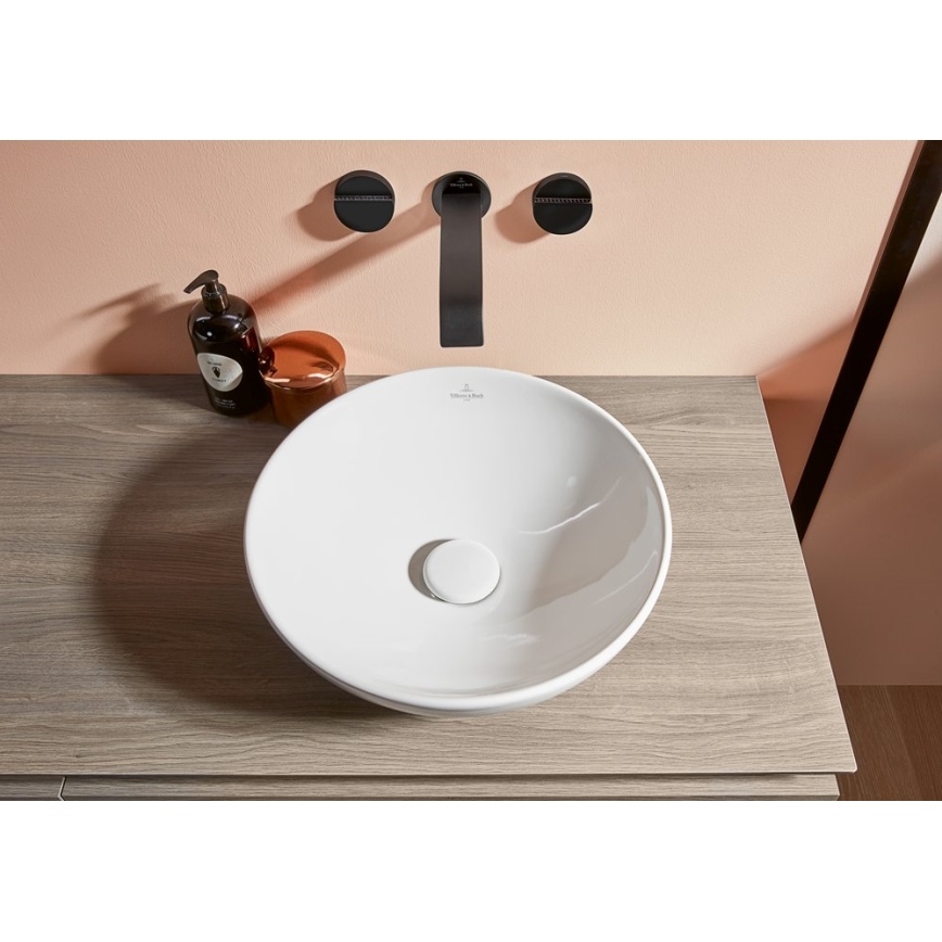 Villeroy & Boch 4A450001 - Lauale asetatav valamu LOOP&FRIENDS Ø 38 cm keraamika/valge