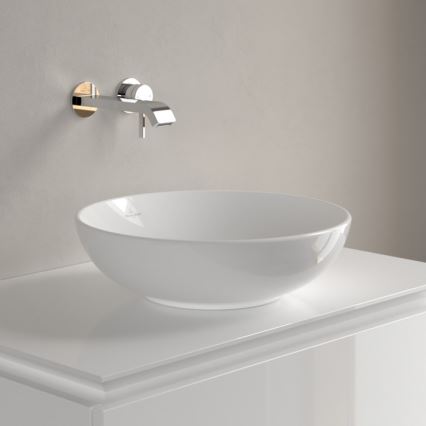 Villeroy & Boch 4A460001 - Lauapinnale paigaldatav valamu LOOP&FRIENDS Ø 42 cm keraamika/valge
