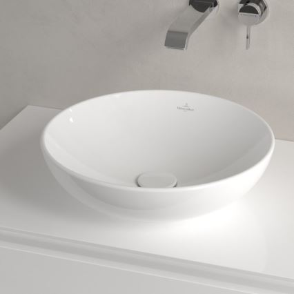 Villeroy & Boch 4A460001 - Lauapinnale paigaldatav valamu LOOP&FRIENDS Ø 42 cm keraamika/valge
