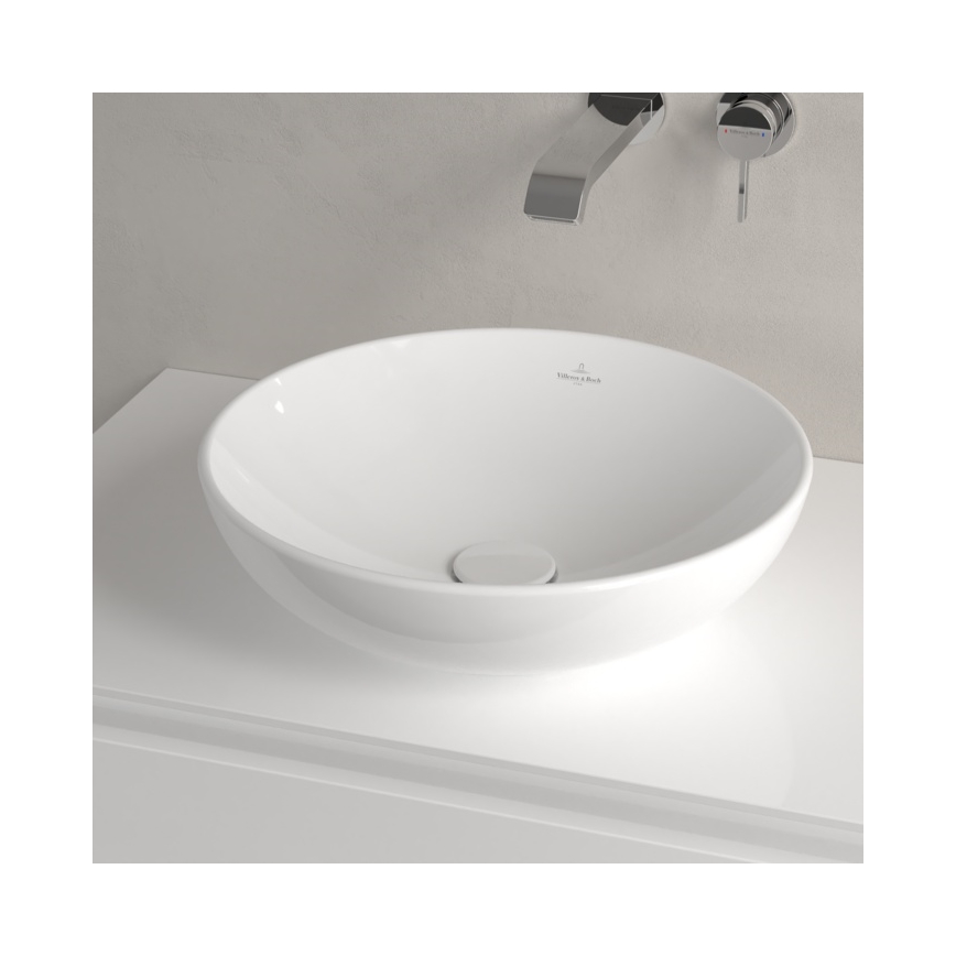 Villeroy & Boch 4A460001 - Lauapinnale paigaldatav valamu LOOP&FRIENDS Ø 42 cm keraamika/valge