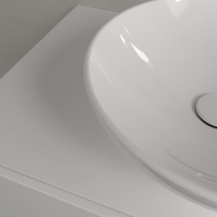 Villeroy & Boch 4A460001 - Lauapinnale paigaldatav valamu LOOP&FRIENDS Ø 42 cm keraamika/valge