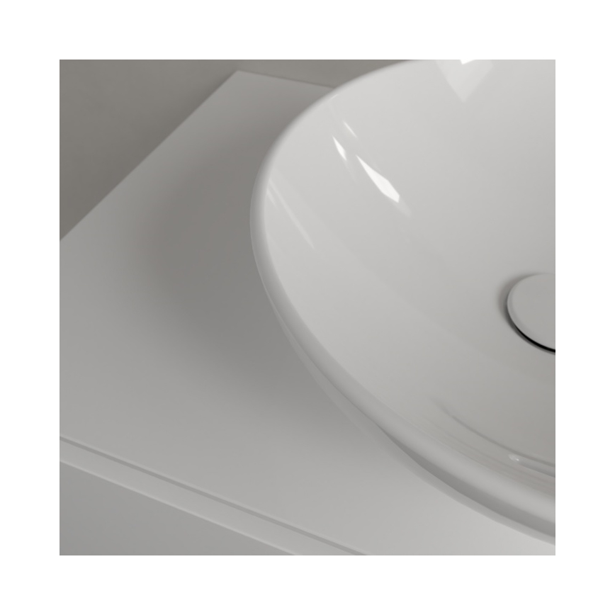 Villeroy & Boch 4A460001 - Lauapinnale paigaldatav valamu LOOP&FRIENDS Ø 42 cm keraamika/valge