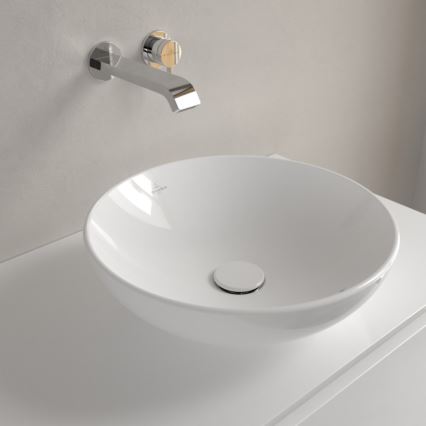 Villeroy & Boch 4A460001 - Lauapinnale paigaldatav valamu LOOP&FRIENDS Ø 42 cm keraamika/valge