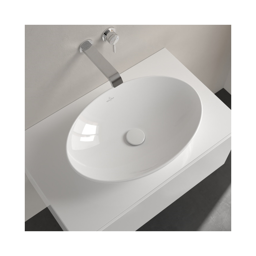Villeroy & Boch 4A4701R1 - Töötasapinnale paigaldatav valamu LOOP&FRIENDS 56x38 cm keraamika/valge