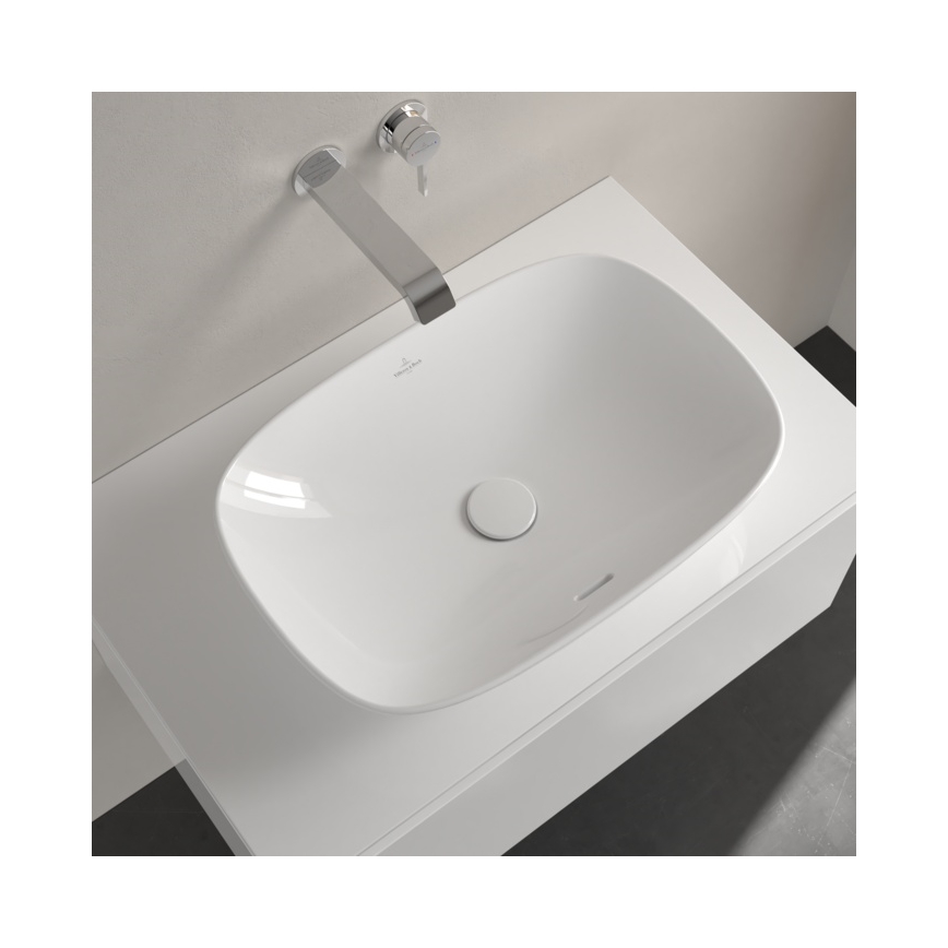 Villeroy & Boch 4A490001 - lauale paigaldatav valamu LOOP&FRIENDS 56x38 cm keraamika/valge