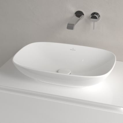 Villeroy & Boch 4A490101 - LOOP&FRIENDS lauaplaadile paigaldatav valamu 56x38 cm, keraamika/valge