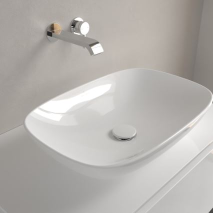 Villeroy & Boch 4A490101 - LOOP&FRIENDS lauaplaadile paigaldatav valamu 56x38 cm, keraamika/valge