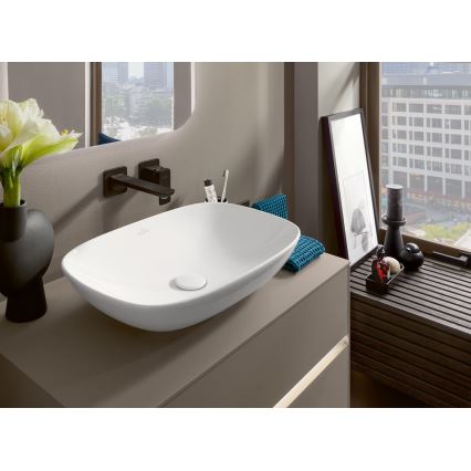 Villeroy & Boch 4A490101 - LOOP&FRIENDS lauaplaadile paigaldatav valamu 56x38 cm, keraamika/valge