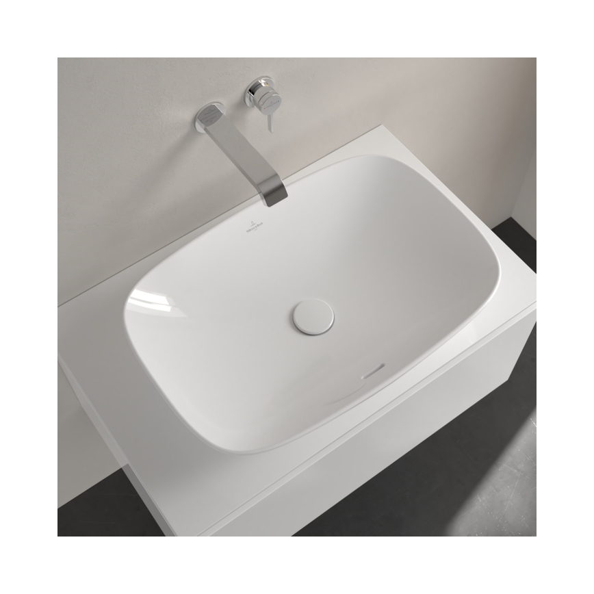 Villeroy & Boch 4A500001 - Lauale paigaldatav valamu LOOP&FRIENDS 62x42 cm keraamika/valge