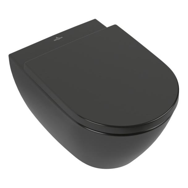 Villeroy & Boch 5614R0R7 - Seinakinnitusega WC SUBWAY keraamika/must