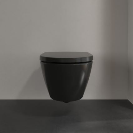 Villeroy & Boch 5614R0R7 - Seinakinnitusega WC SUBWAY keraamika/must