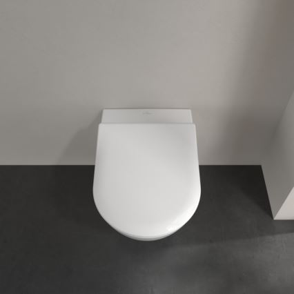 Villeroy & Boch 5614R201 - seinakinnitusega WC SoftClose-istmekaanega SUBWAY 2.0 keraamiline/valge