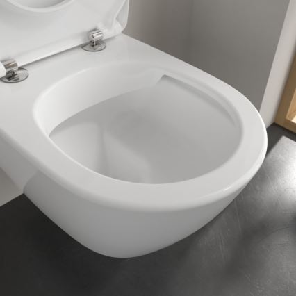 Villeroy & Boch 5614R201 - seinakinnitusega WC SoftClose-istmekaanega SUBWAY 2.0 keraamiline/valge