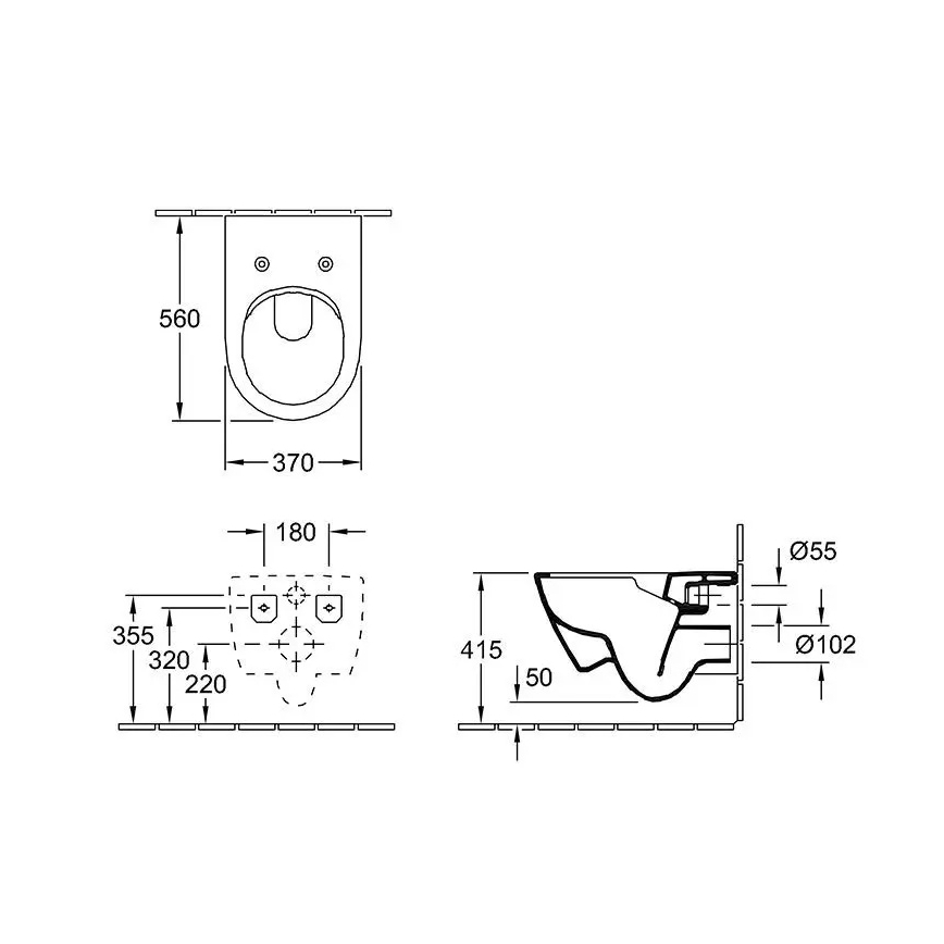Villeroy & Boch 5614R201 - seinakinnitusega WC SoftClose-istmekaanega SUBWAY 2.0 keraamiline/valge
