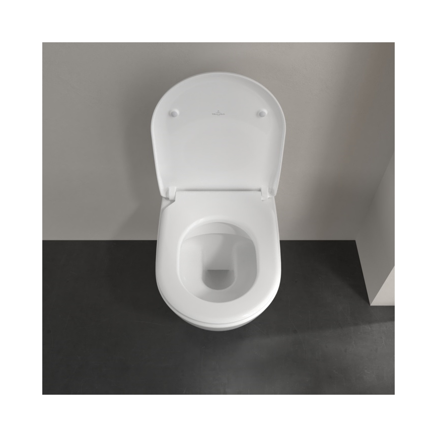 Villeroy & Boch 5614R2R1 - Seinakinnitusega WC koos SoftClose-istmekaane SUBWAY 2.0 keraamika/valge