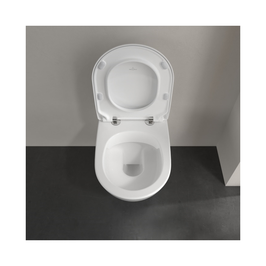 Villeroy & Boch 5614R2R1 - Seinakinnitusega WC koos SoftClose-istmekaane SUBWAY 2.0 keraamika/valge