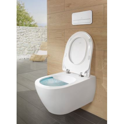 Villeroy & Boch 5614R2R1 - Seinakinnitusega WC koos SoftClose-istmekaane SUBWAY 2.0 keraamika/valge