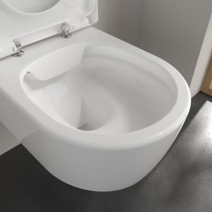 Villeroy & Boch 5656HR01 - AVENTO seinale paigaldatav WC-pott SoftClose-istmekaanega, keraamiline/valge