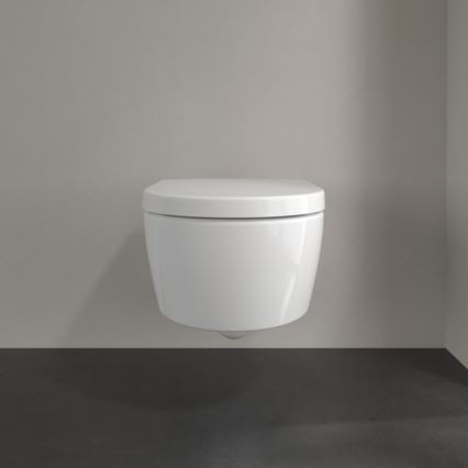 Villeroy & Boch 5656HRR1 - Seinale paigaldatav WC-pott SoftClose-kaanega AVENTO keraamika/valge