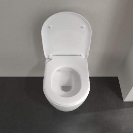 Villeroy & Boch 5656RS01 - Seinapealne WC koos SoftClose AVENTO-potiistmega, keraamika/valge