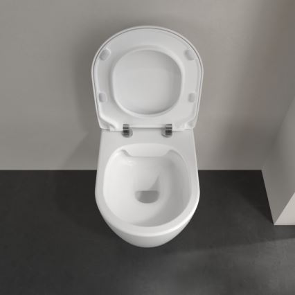 Villeroy & Boch 5656RS01 - Seinapealne WC koos SoftClose AVENTO-potiistmega, keraamika/valge
