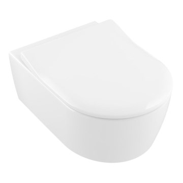 Villeroy & Boch 5656RSR1 - Seinale kinnitatav WC-pott koos SoftClose AVENTO istmekaanega keraamiline/valge