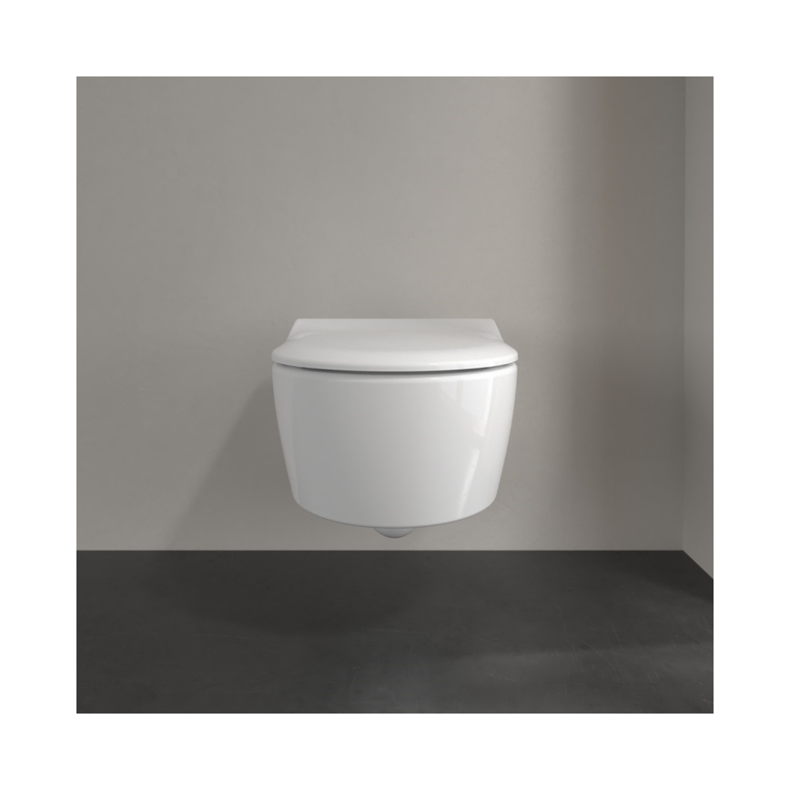 Villeroy & Boch 5656RSR1 - Seinale kinnitatav WC-pott koos SoftClose AVENTO istmekaanega keraamiline/valge