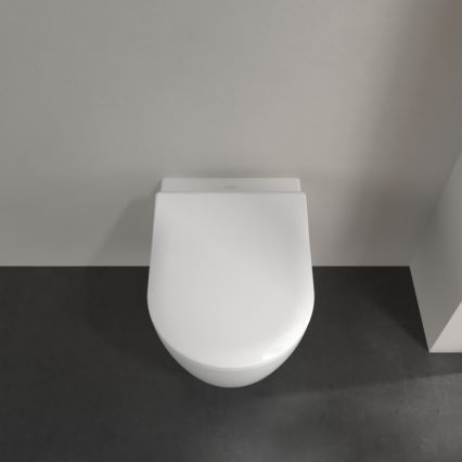 Villeroy & Boch 5656RSR1 - Seinale kinnitatav WC-pott koos SoftClose AVENTO istmekaanega keraamiline/valge