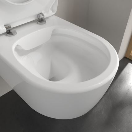 Villeroy & Boch 5656RSR1 - Seinale kinnitatav WC-pott koos SoftClose AVENTO istmekaanega keraamiline/valge