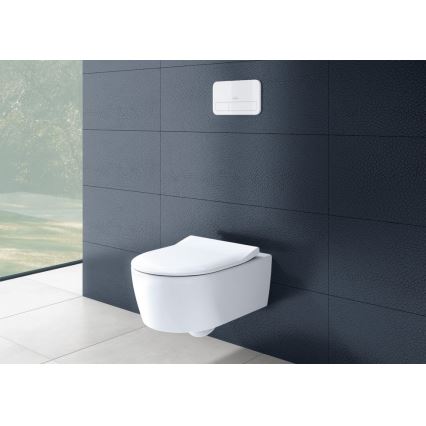 Villeroy & Boch 5656RSR1 - Seinale kinnitatav WC-pott koos SoftClose AVENTO istmekaanega keraamiline/valge