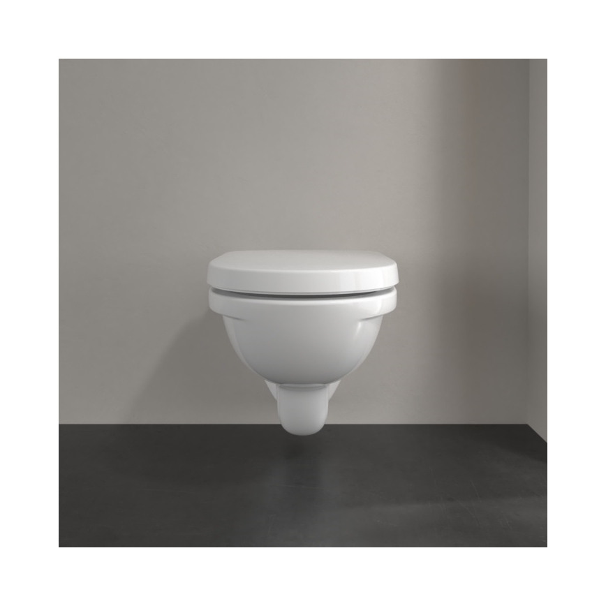Villeroy & Boch 5660H101 - O.NOVO seinale paigaldatav WC-pott koos istmekaanega, keraamika, valge