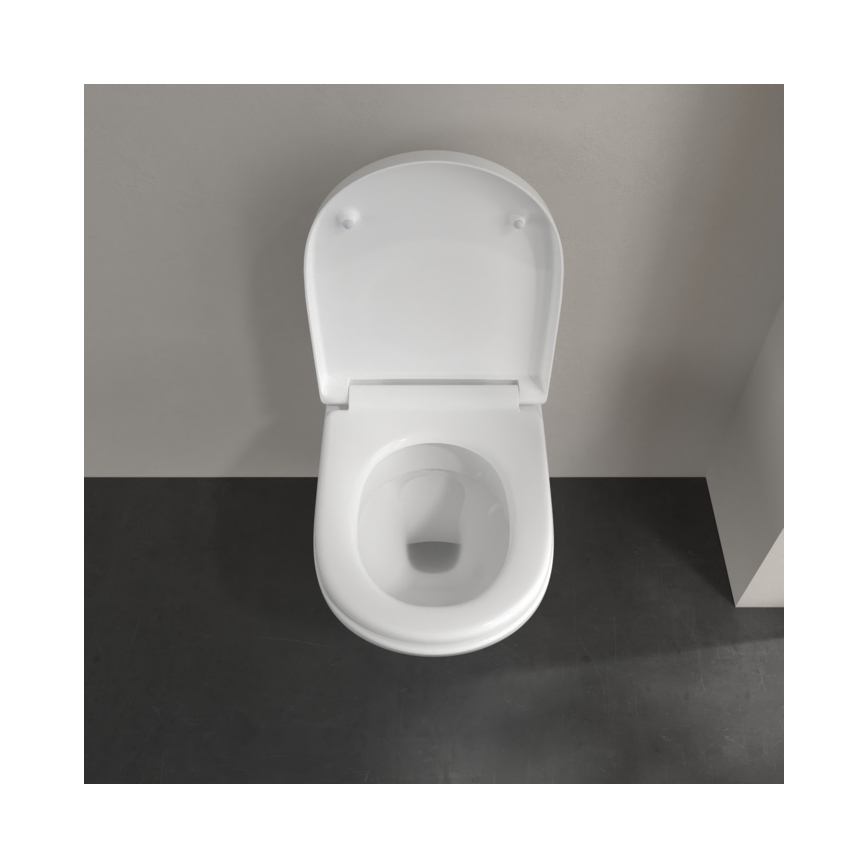 Villeroy & Boch 5660H101 - O.NOVO seinale paigaldatav WC-pott koos istmekaanega, keraamika, valge