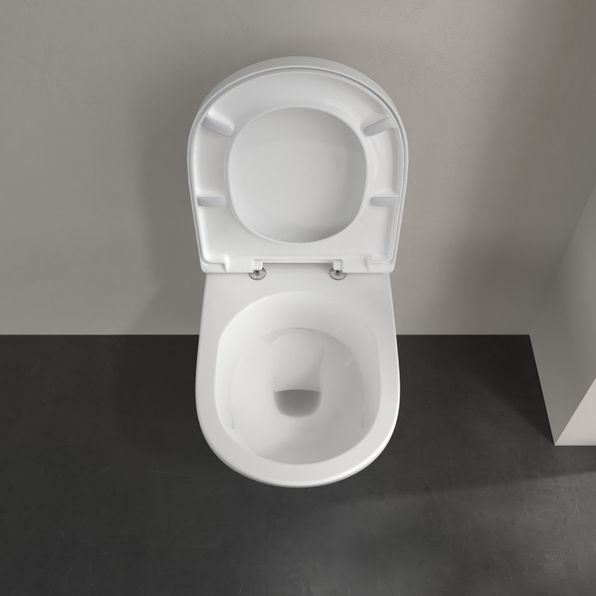 Villeroy & Boch 5660H101 - O.NOVO seinale paigaldatav WC-pott koos istmekaanega, keraamika, valge
