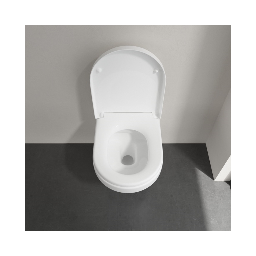 Villeroy & Boch 5684HR01 - Seinale kinnitatav WC koos SoftClose-istmekaanega ARCHITECTURA keraamika/valge