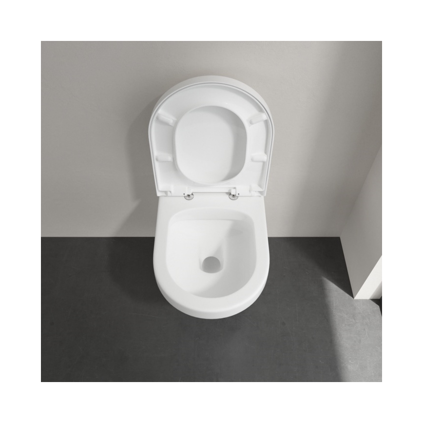 Villeroy & Boch 5684HR01 - Seinale kinnitatav WC koos SoftClose-istmekaanega ARCHITECTURA keraamika/valge