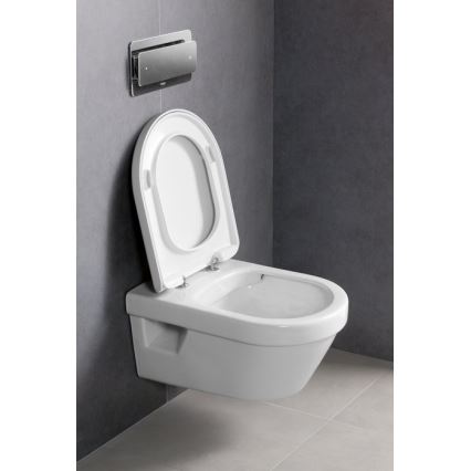 Villeroy & Boch 5684HR01 - Seinale kinnitatav WC koos SoftClose-istmekaanega ARCHITECTURA keraamika/valge